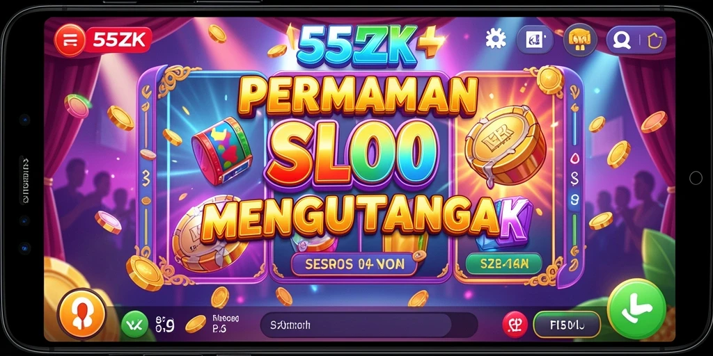 Tampilan menakjubkan dari gameplay Slot 555ZK yang seru.