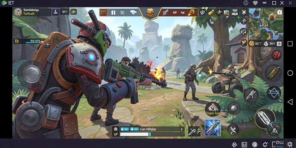 Tampilan gameplay mendebarkan dalam 9ET dengan strategi kompleks.