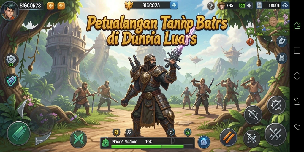 Tampilan gameplay <strong>BIGCOR78</strong> dalam dunia Open World yang menakjubkan.
