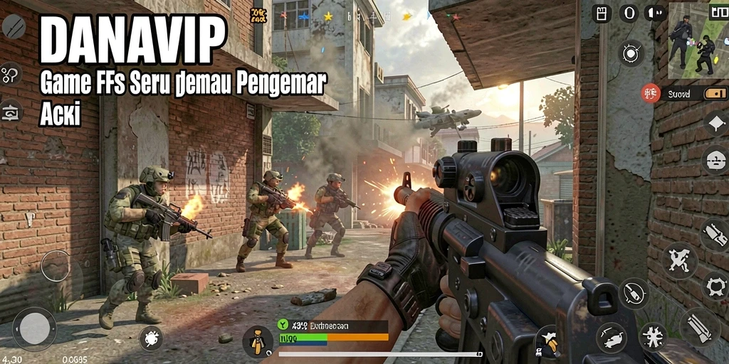 Tangkapan layar gameplay DANAVIP dengan aksi mendebarkan.