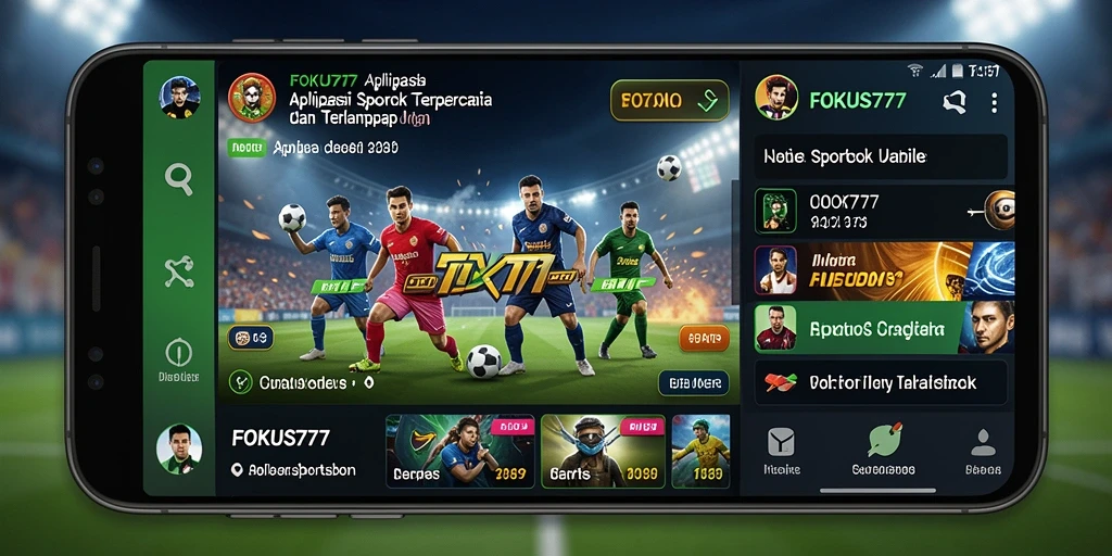 Tampilan menarik dari gameplay Sportsbook di FOKUS777.