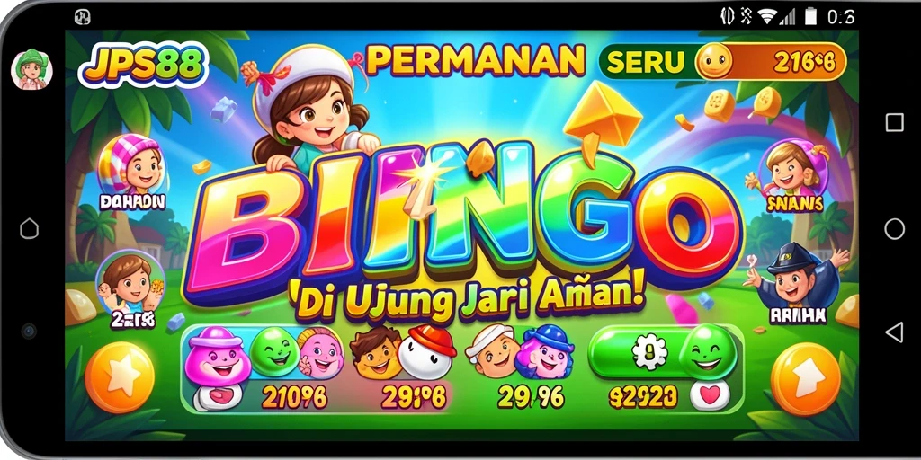Screenshot utama JPS88 menampilkan gameplay seru Bingo dengan teman-teman.