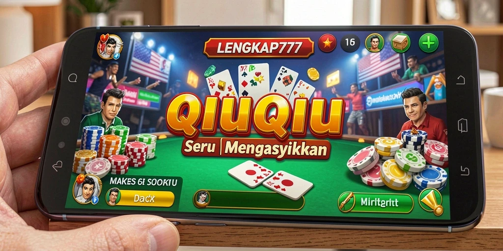 Tampilan gameplay QiuQiu yang seru di LENGKAP777.