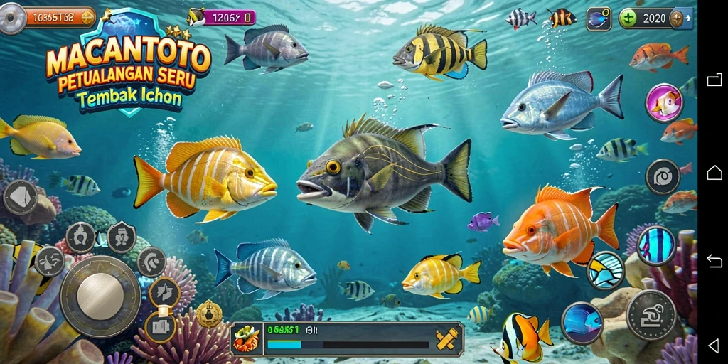 Gameplay seru Tembak Ikan di MACANTOTO.