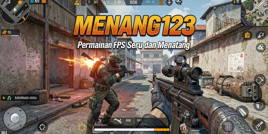 Tampilan menarik dari gameplay intens MENANG123 dengan aksi tembak-menembak seru.