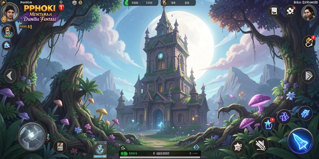 Tampilan menarik dari gameplay PPHOKI Tower Defense.