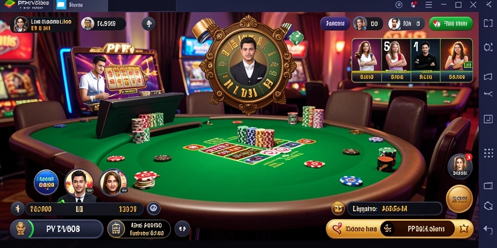 Tampilan menarik dari gameplay PPV88 yang mengesankan di Live Casino.