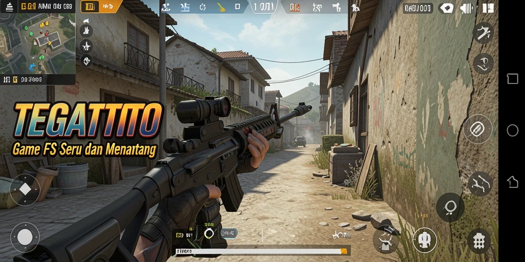 Screenshot gameplay <strong>TEGALTOTO</strong> yang menampilkan aksi seru dalam pertempuran FPS.