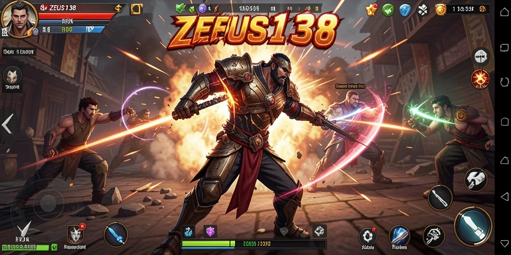 Screenshot ZEUS138 menunjukkan aksi pertarungan yang mendebarkan.